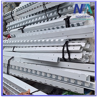 Thanh treo sắt sơn tĩnh điện cho rèm nhựa PVC