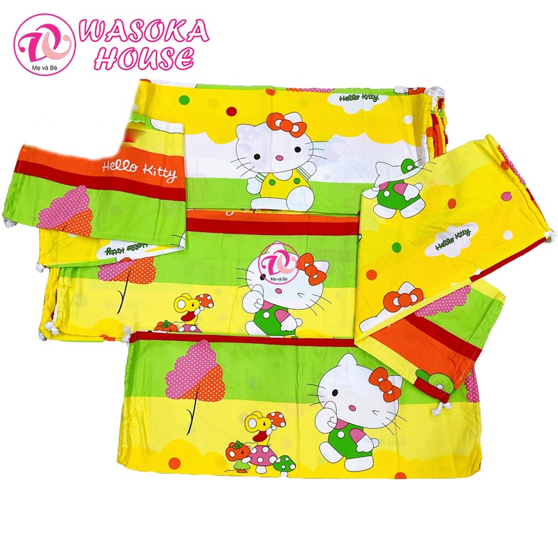 Vỏ gối ôm trẻ em vải cotton Thắng Lợi nhiều họa tiết hoạt hình thân thiện gần gũi với bé
