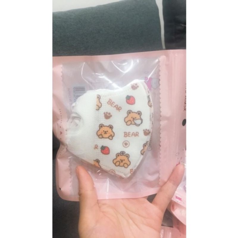 Set 10 khẩu trang 3D cute  cho bé