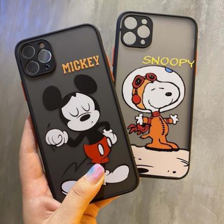 Ốp iPhone bảo vệ camera Micky & Snoopy iPhone 7 Plus 8 Plus X Xs XsMax iPhone 11 11 Pro 11 Promax