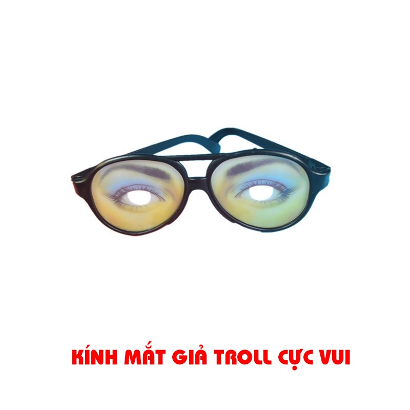 Cá Tháng Tư Kính Mắt Mắt Kính Giả - Đồ Chơi Độc Lạ Troll Bạn Bè