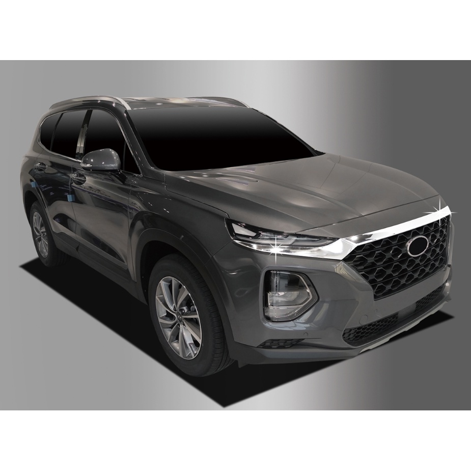 Ốp mặt Ga Lăng Hyundai Santafe 2020, 2019 Mạ Xi Inox Cr ôm (Hàng Hàn Quốc Auto Clover)