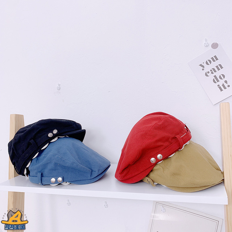Nón Beret Đơn Giản Phong Cách Hàn Quốc Dành Cho Bé