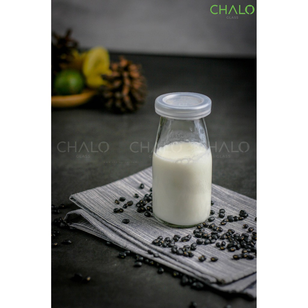 Combo 05 hũ sữa chua thủy tinh dáng cao 200ml (Chai trơn, không in hình) - SCC200