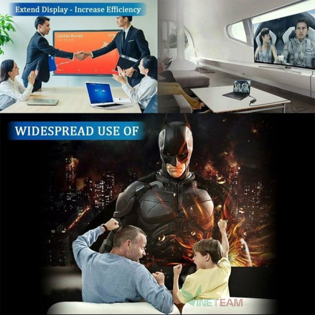 Cáp chuyển đổi tín hiệu hình ảnh từ đầu USB 3.0 sang HDMI 1080P cho PC/Laptop/HDTV/TV -dc4224