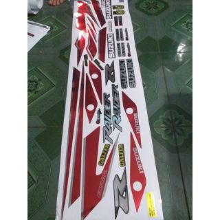 Tem rời crom dán xe raider