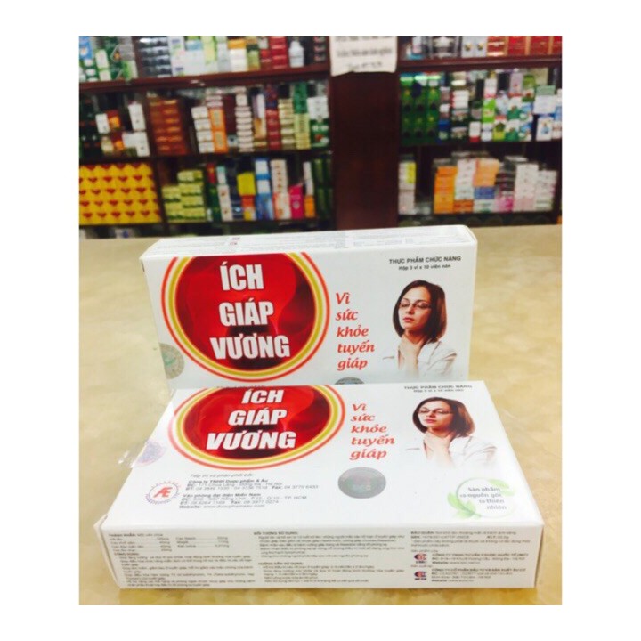 Ích Giáp Vương  Tặng Kèm Hộp 30 Viên - Hỗ Trợ Giảm Rối Loạn Tuyến Giáp - Victory Pharmacy