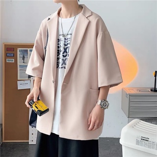 Áo blazer nữ tay lỡ - áo khoác nhẹ nam nữ form rộng, vải mịn đẹp - AV051