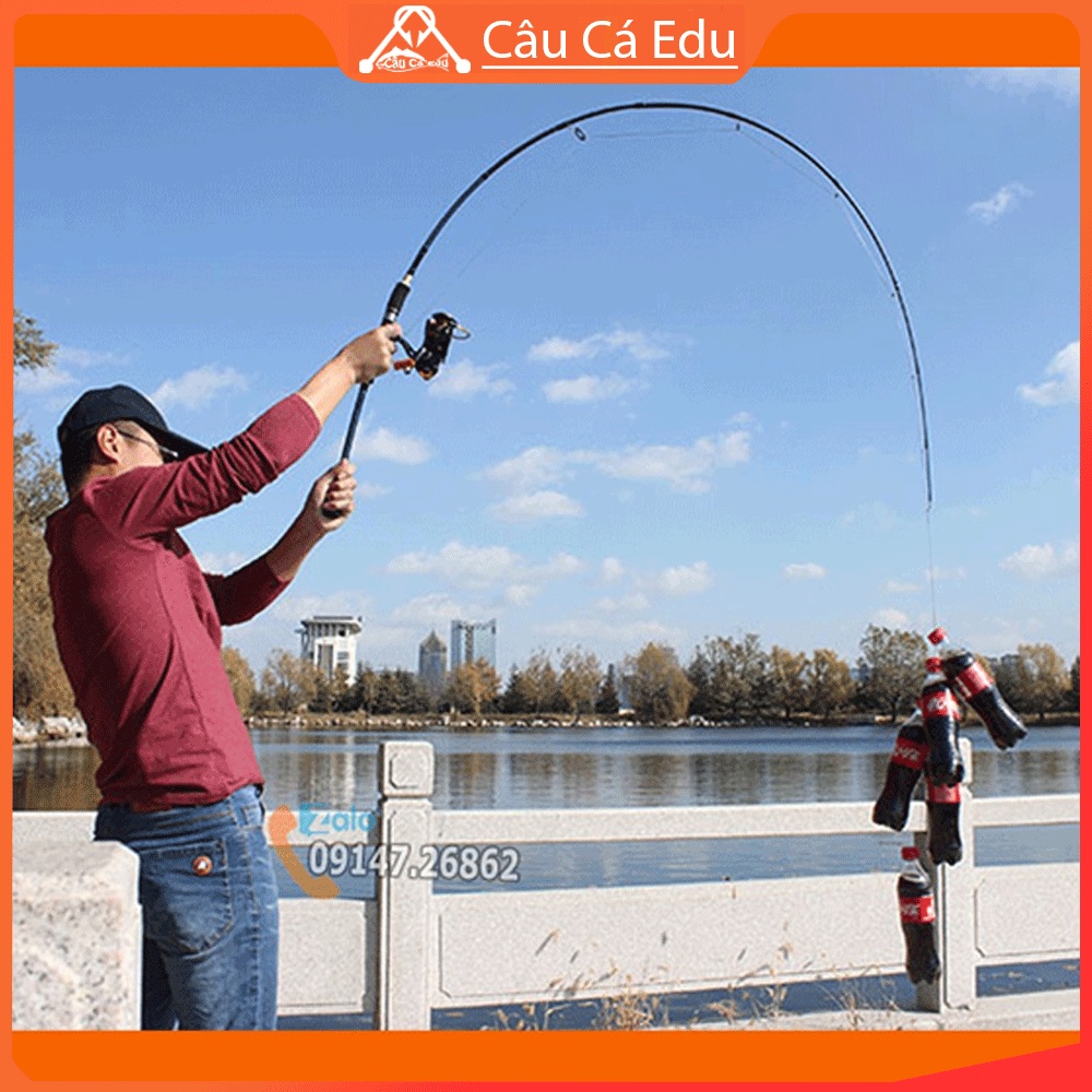 Cần Câu Máy Đứng Lure Bạo Lực 2 Khúc Fishing Catch Siêu Rẻ- Câu Cá E du