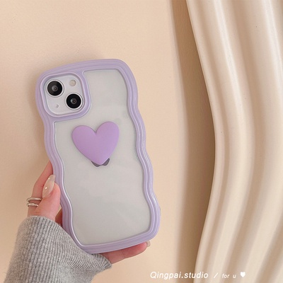 Ốp Điện Thoại Mềm Trong Suốt Họa Tiết Trái Tim Cho iphone  14 pro max 11 12 13 pro max mini XR XS 7 8 plus