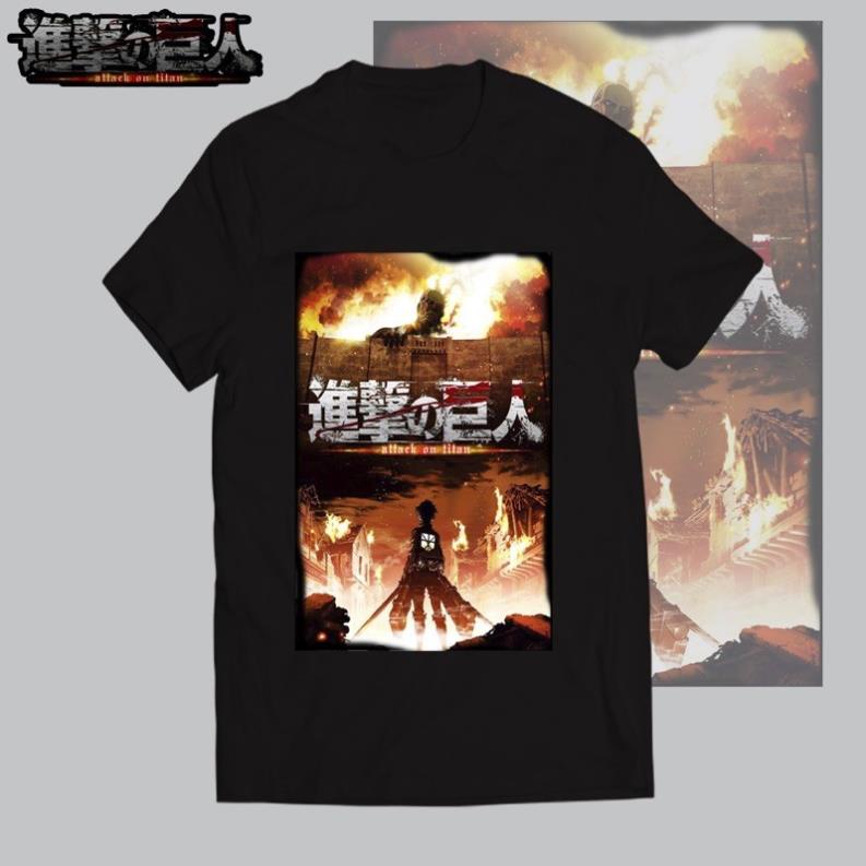 Áo thun Attack On Titan - Poster Anime Hoạt Hình cực chất giá rẻ nhất