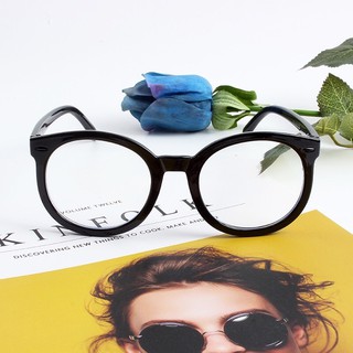 Kính cận thời trang nam nữ gọng tròn cute giá rẻ mắt kính không độ chống tia UV phong cách cổ điển MINASO 041