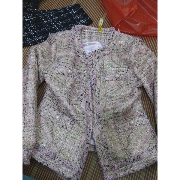 khoác dạ tweed