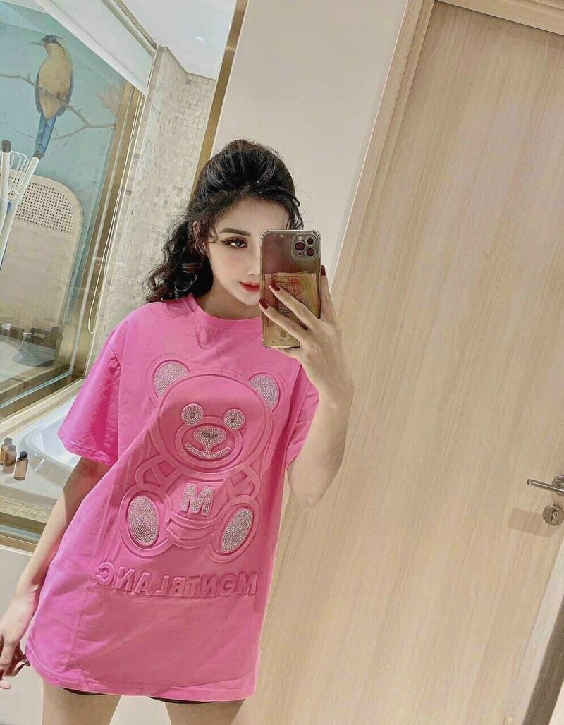  Áo phông gấu đá dập nổi fom rộng nhiều màu sắc | BigBuy360 - bigbuy360.vn