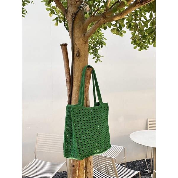 Túi lưới đeo vai - Net bag - Túi đeo vai móc len handmade