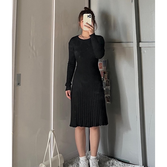 Đầm len dệt 2hand
