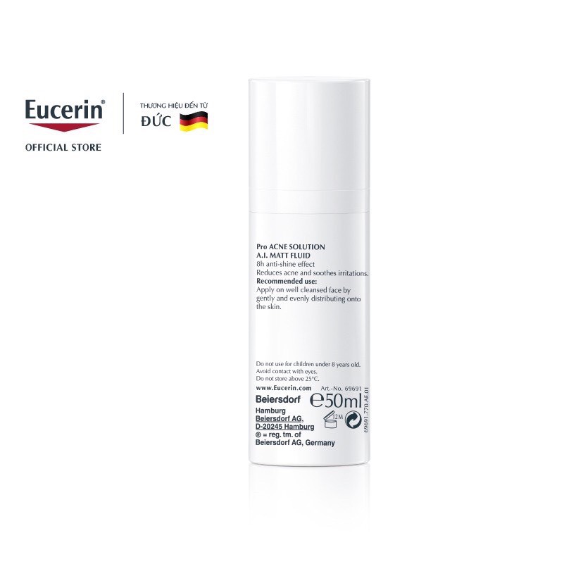 Kem Dưỡng Eucerin Pro ACNE Solution A.I Matt Fluid Kiểm Soát Nhờn & Giảm Mụn 50ml