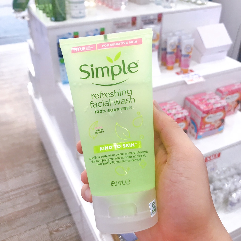 Sữa Rửa Mặt, Nước Tẩy Trang, Toner Nước Hoa Hồng SIMPLE KIND TO SKIN, Combo Skincare Simple | BigBuy360 - bigbuy360.vn