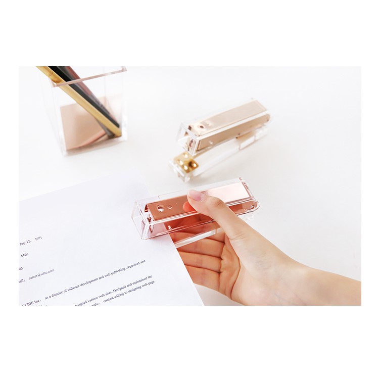 Bấm kim trong suốt- Transparent Stapler