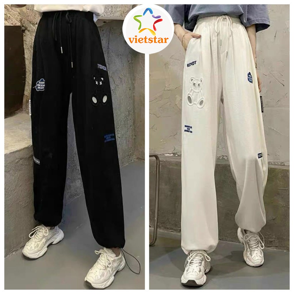 Quần jogger Unisex BABY BEAR chốt gấu chất Umi mềm mịn - VIETSTAR