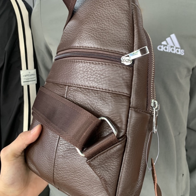 Túi Đeo Chéo Nam Da Bò, Túi Đeo Vai Đi Chơi, Du Lịch Chuẩn 100% Da Bò