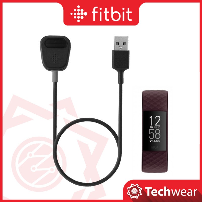 Cáp sạc chính hãng Fitbit Charge 3 Charge 4 - hàng chính hãng Techwear