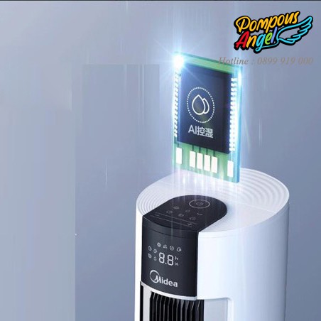 [CHÍNH HÃNG] Quạt tháp không cánh ,quạt điều hòa điều khiển từ xa, quạt đứng, quạt hơi nước MIDEA 120AC-18AR có bánh xe | BigBuy360 - bigbuy360.vn