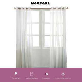 1PC Napearl Modern linen  bedroom decorative curtain