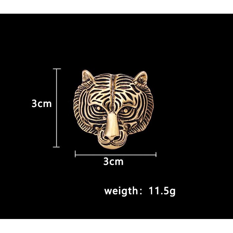 EFAN Bán Chạy Trâm Cài Áo Hình Chú Hổ Hoàng Đạo Năm Mới Của Trung Quốc Cổ Điển Cho Nam Giới