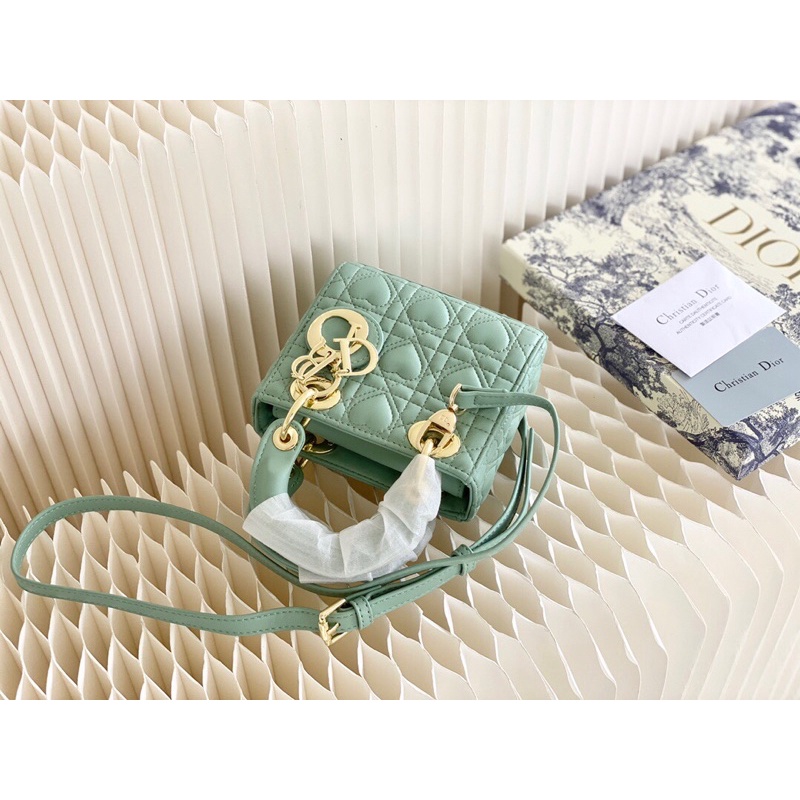 Túi xách đeo chéo size nhỏ siêu xinh thương hiệu Dior CD da thật cao cấp nhiều màu