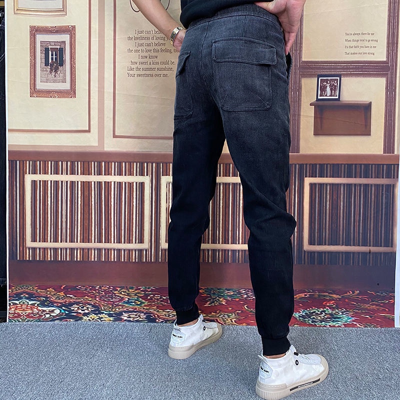 Quần Dài Mỏng Kẻ Sọc Màu Sắc Thời Trang Mùa Hè Cho Nam Giới