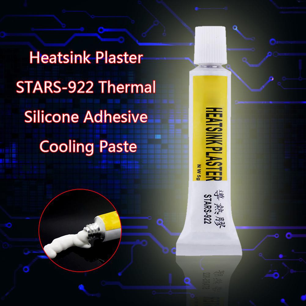 Cozyroomsa 2pcs STARS-922 Heatsink Plaster Thermal Silicone Adhesive Cooling Paste