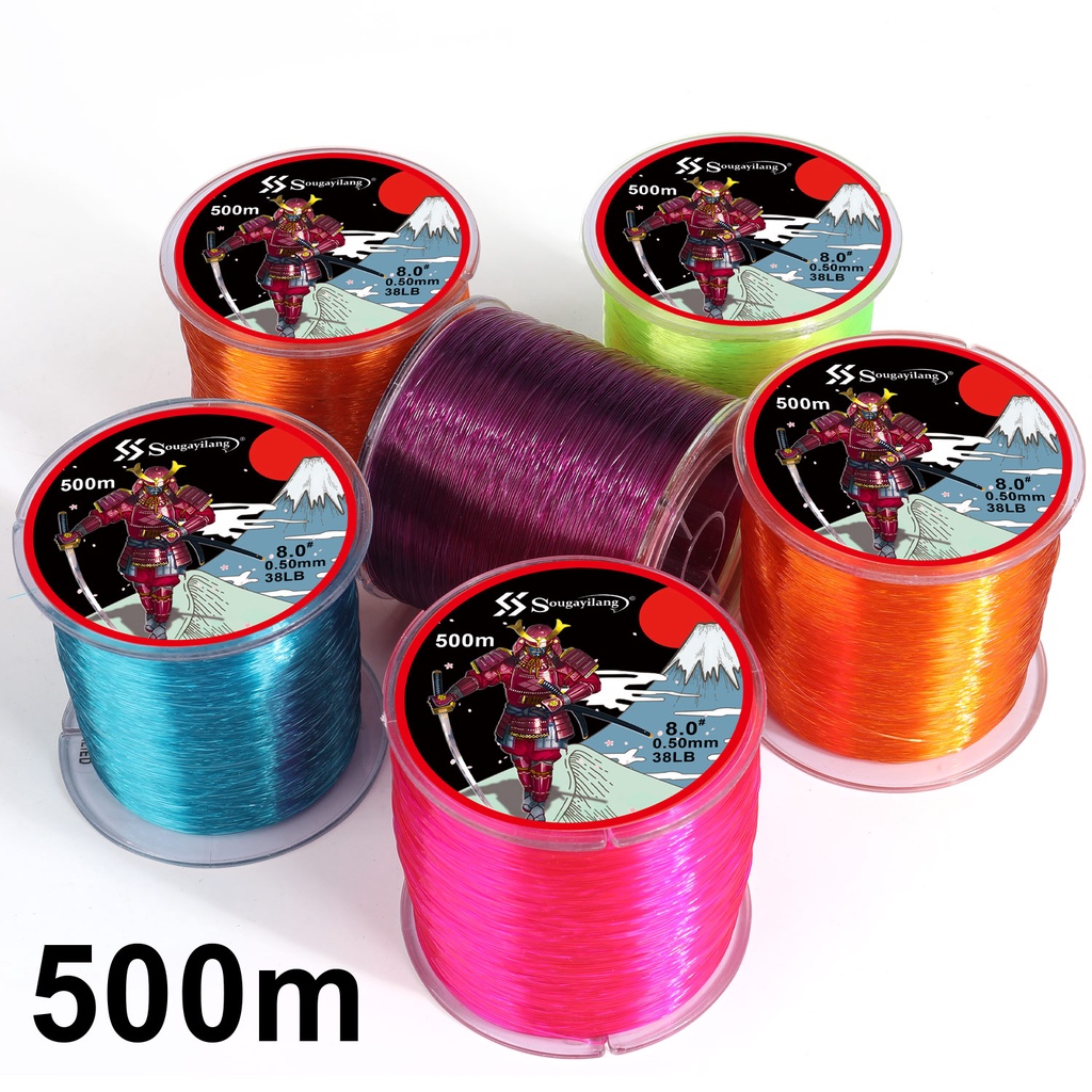 SOUGAYILANG Cuộn Dây Câu Cá Nylon 7-38LB 500m Siêu Bền