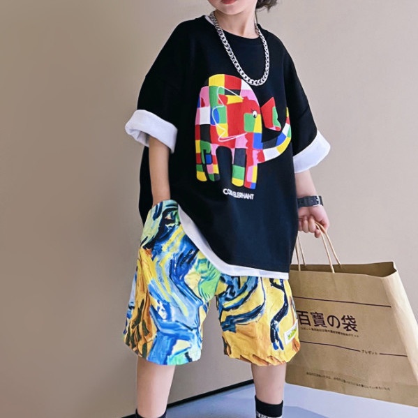 Áo Thun Cotton In Họa Tiết Thời Trang Mùa Hè Cho Bé Trai