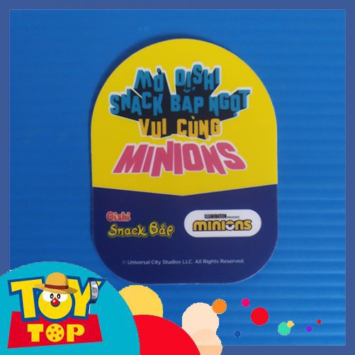 Thẻ bài Oishi Minions mùa bắp ngô ngọt : Thẻ đơn nhân vật minion 2nd không seal : Phân loại 3