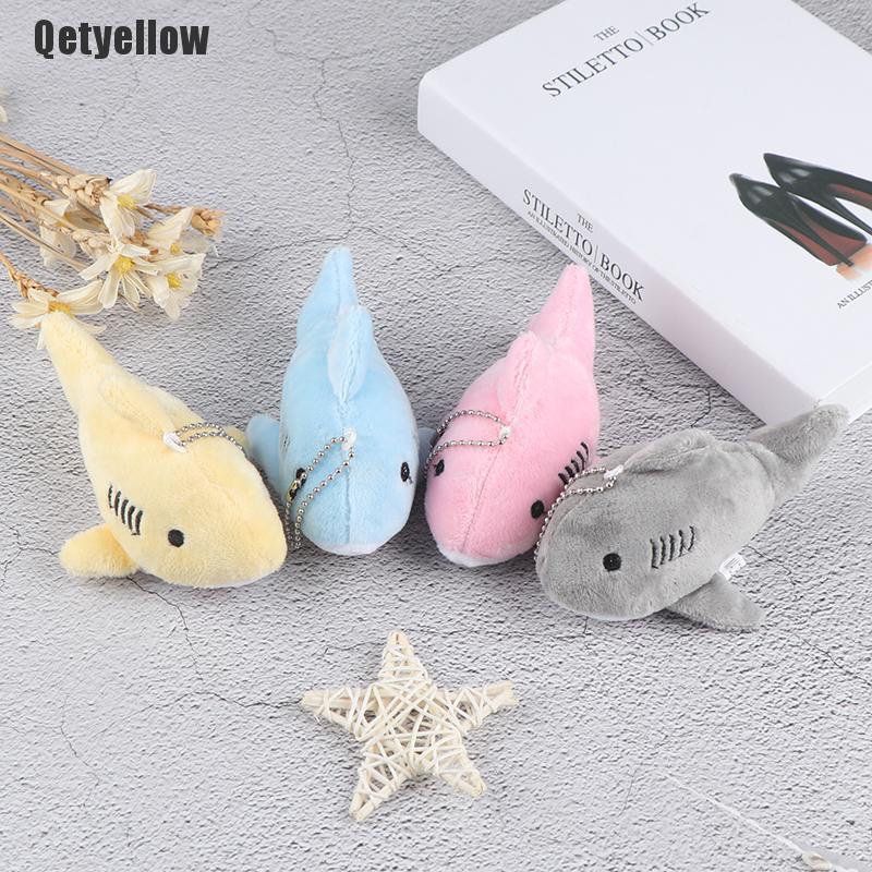 Móc khóa hình cá mập nhồi bông nhiều màu sắc 12cm