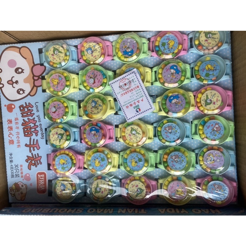 Vỉ 30 chiếc kẹo xê kèm đồ chơi đông hô