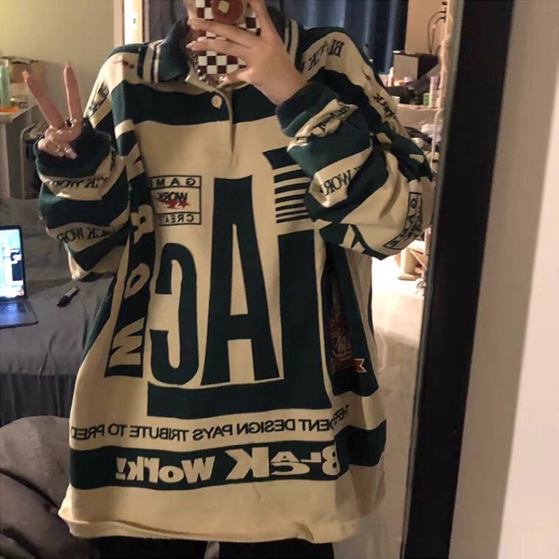 Áo Polo Dài Tay Unisex 🌼 Áo Thu Đông Black 🌼 Phong Cách Streetwear Best Seller