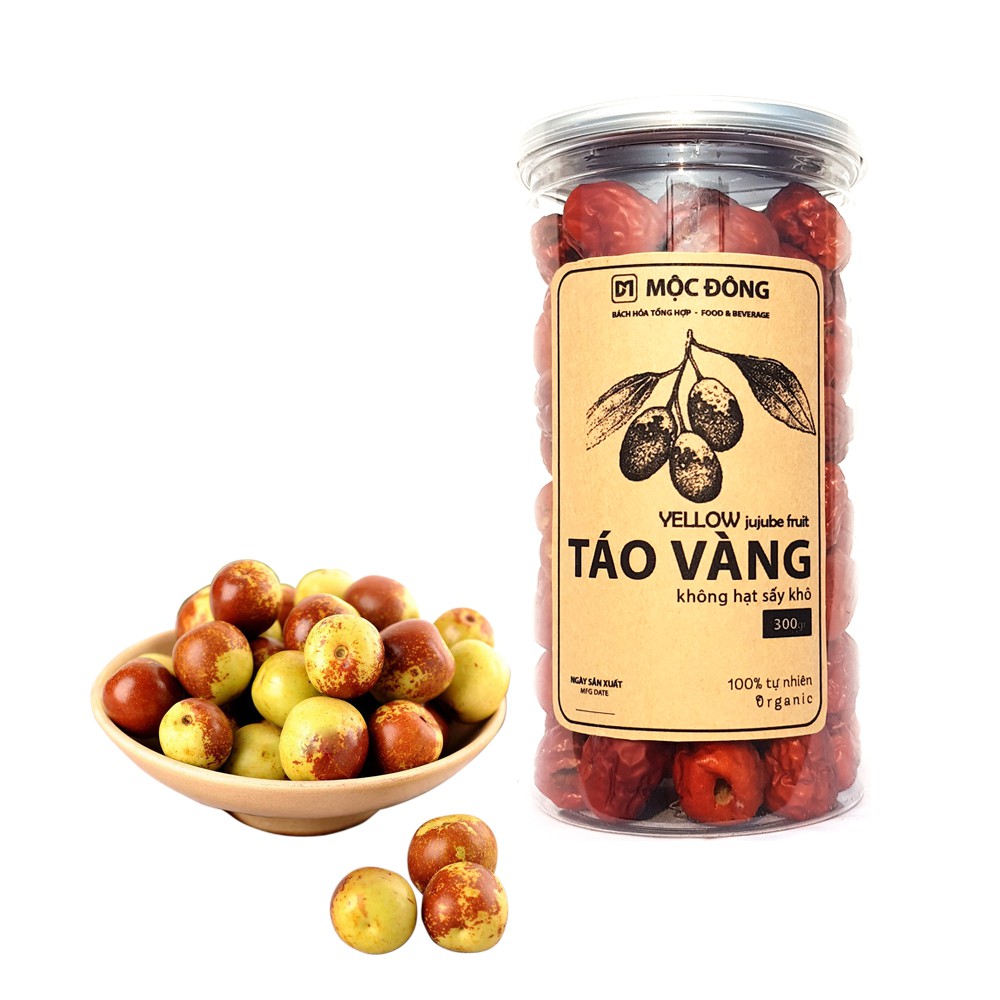 Táo Vàng Sapa không hạt ngon ngọt hộp 300gr vitamin tự nhiên tốt cho gan mật, dưỡng huyết an thần, làm đẹp, hấp thu chất