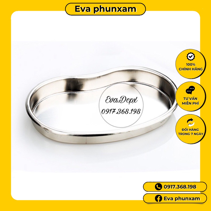 Khay hũ inox 304 để bông, kéo, nhíp, pank trong Spa