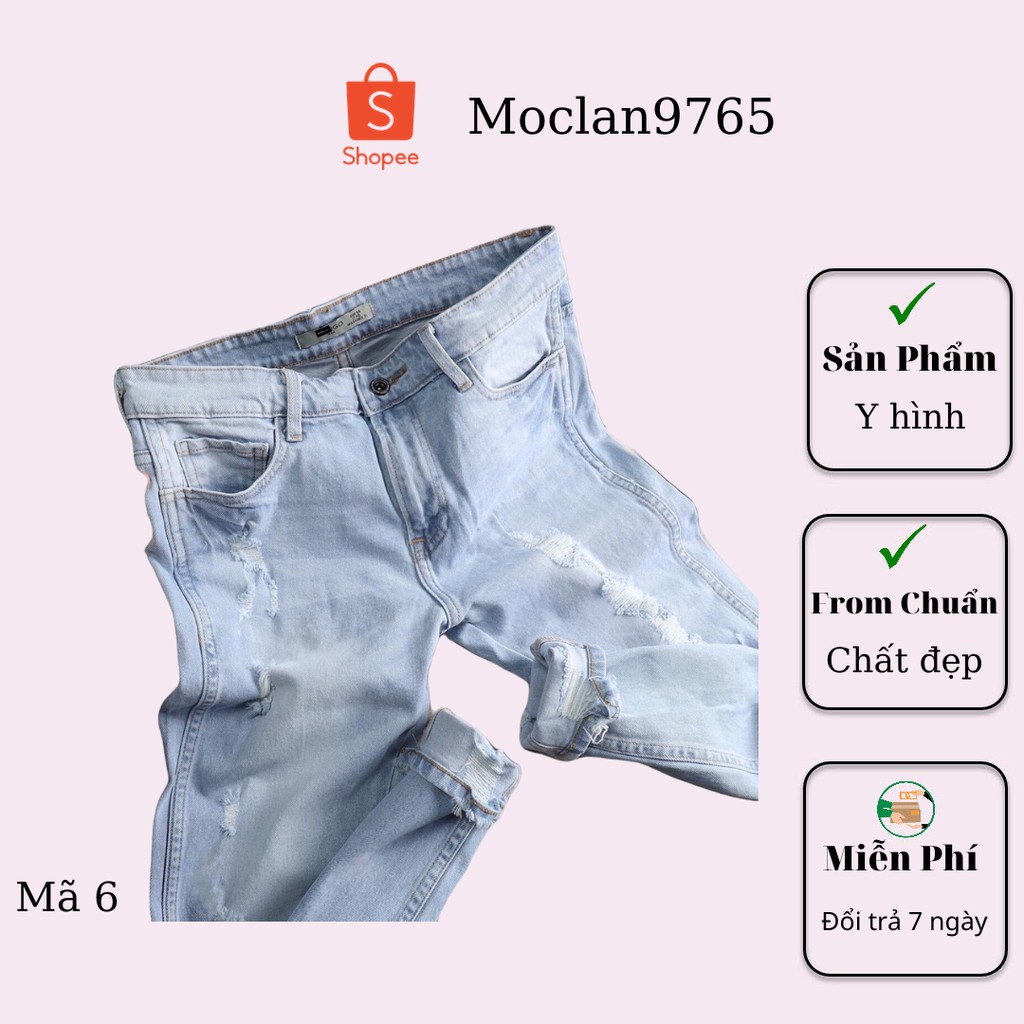 Quần jean nam cao cấp, chất liệu bò ( jean ) mềm mịn, from chuẩn, có nhiều mẫu đi kèm Moclan86