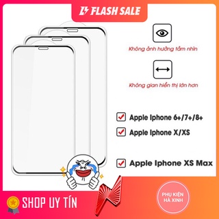 [KHÔNG VIỀN] Kính cường lực iphone viền trong không che màn hình cho iphone 7Plus/8plus/X/XsMax