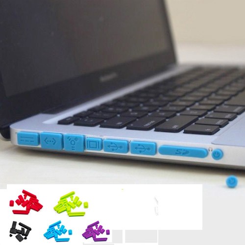 Bộ 9 Nút Silicon Chống Bụi Cho Laptop Notebook Macbook