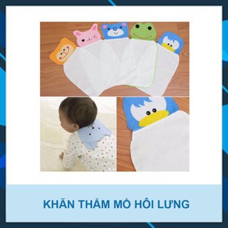 Combo 6 chiếc khăn lót lưng thấm mồ hôi cho bé
