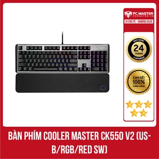 Bàn phím Cooler Master CK550 V2 (USB RGB Red sw) Hàng mới chính hãng, gi thumbnail
