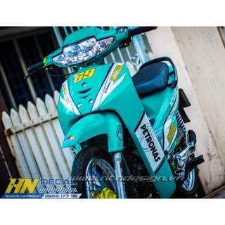 Tem Trùm Wave Alpha Đời Đầu Xanh Trắng Petronas