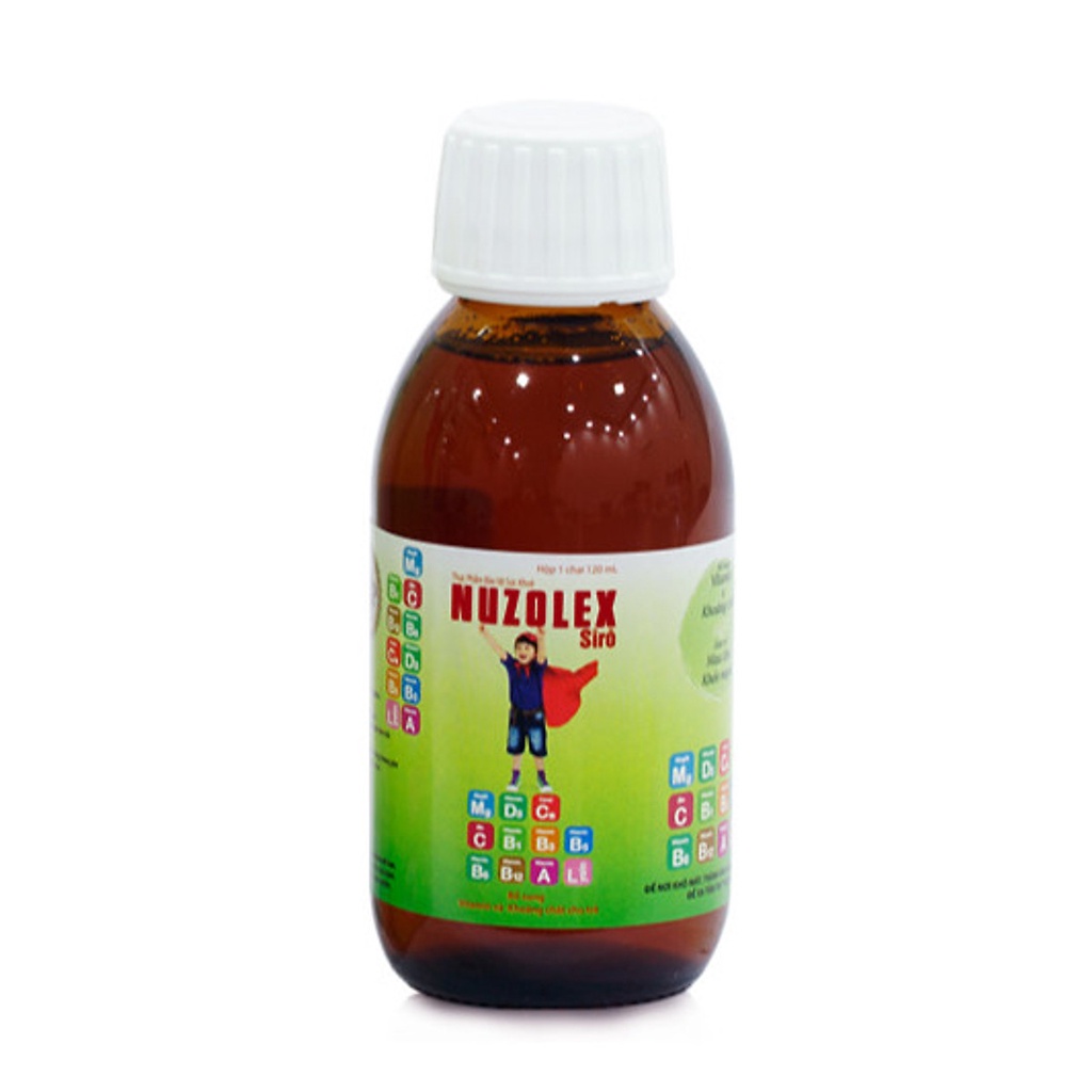 Thực Phẩm Bảo Vệ Sức Khỏe Nuzolex Dạng Siro 120ml - Bổ Sung Vitamin và Khoáng Chất Cho Trẻ