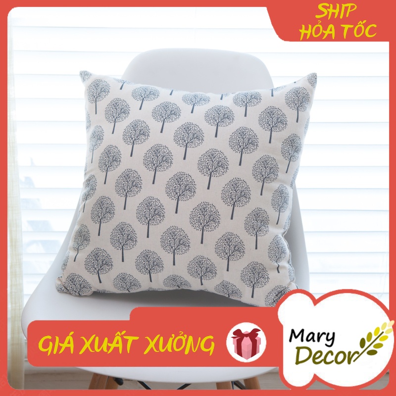 Gối tựa sofa Mary Décor - họa tiết Họa tiết cây G-D09