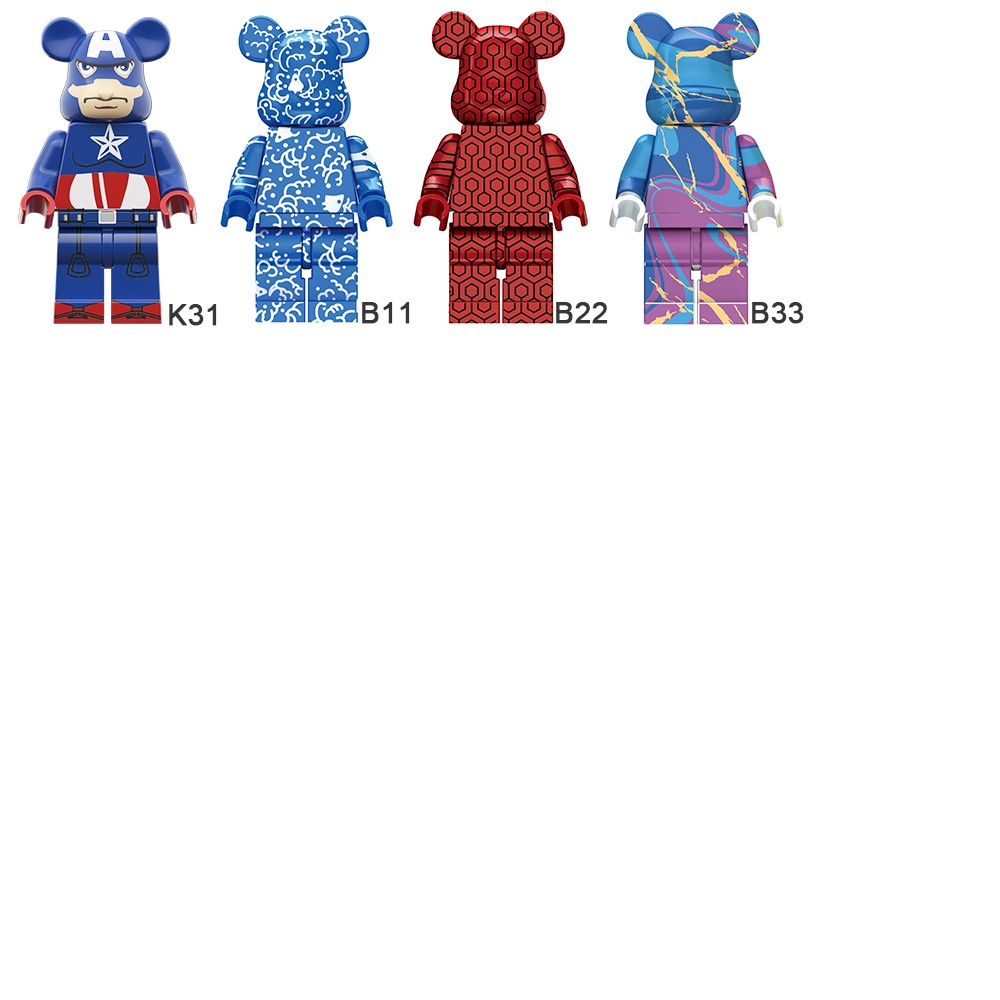 Mô Hình Đồ Chơi Lắp Ráp Gấu / Mèo Không Đáy Dùng Làm Quà Tặng Sinh Nhật Cho Bé