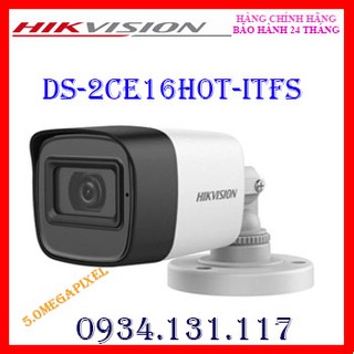 Camera hd-tvi hồng ngoại 5.0 megapixel hikvision ds-2ce16h0t-itfs